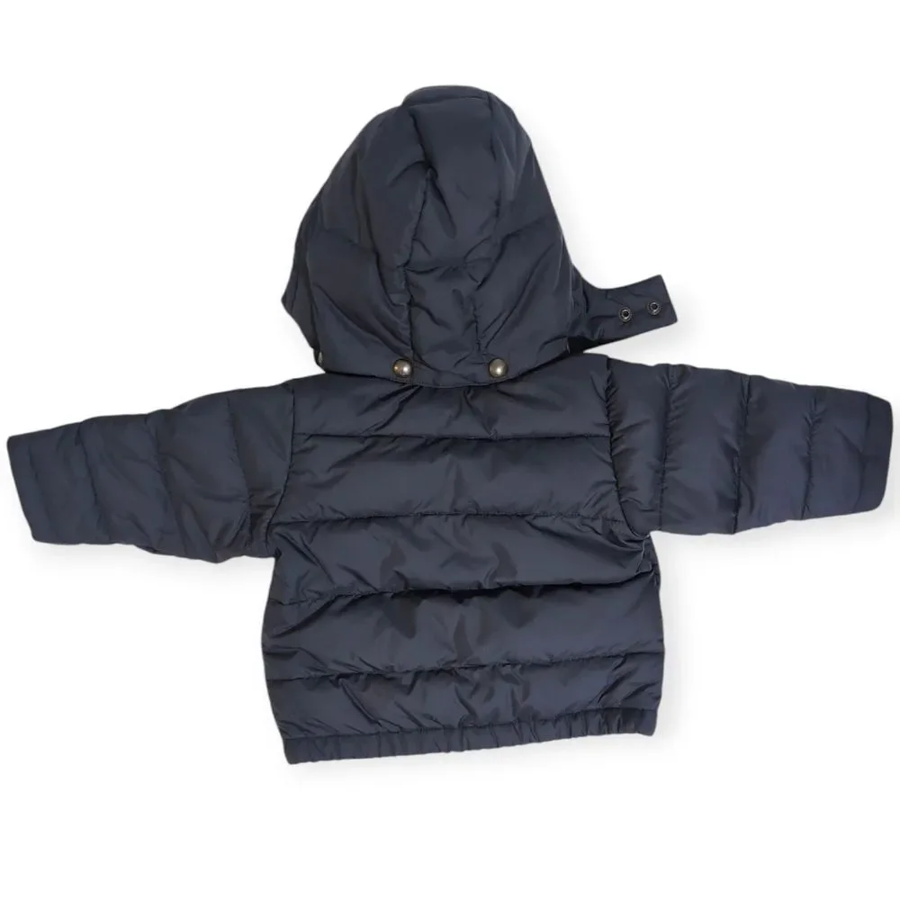 Polo Ralph Lauren Navy Down Puffer Jacket with Removeable Hood